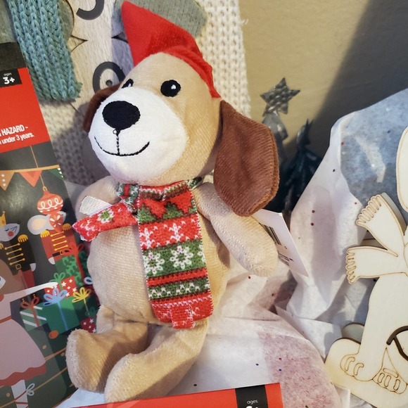 Christmas bundle stocking stuffer gift lot dog crafts kits stickers stuffed dog - Picture 9 of 11